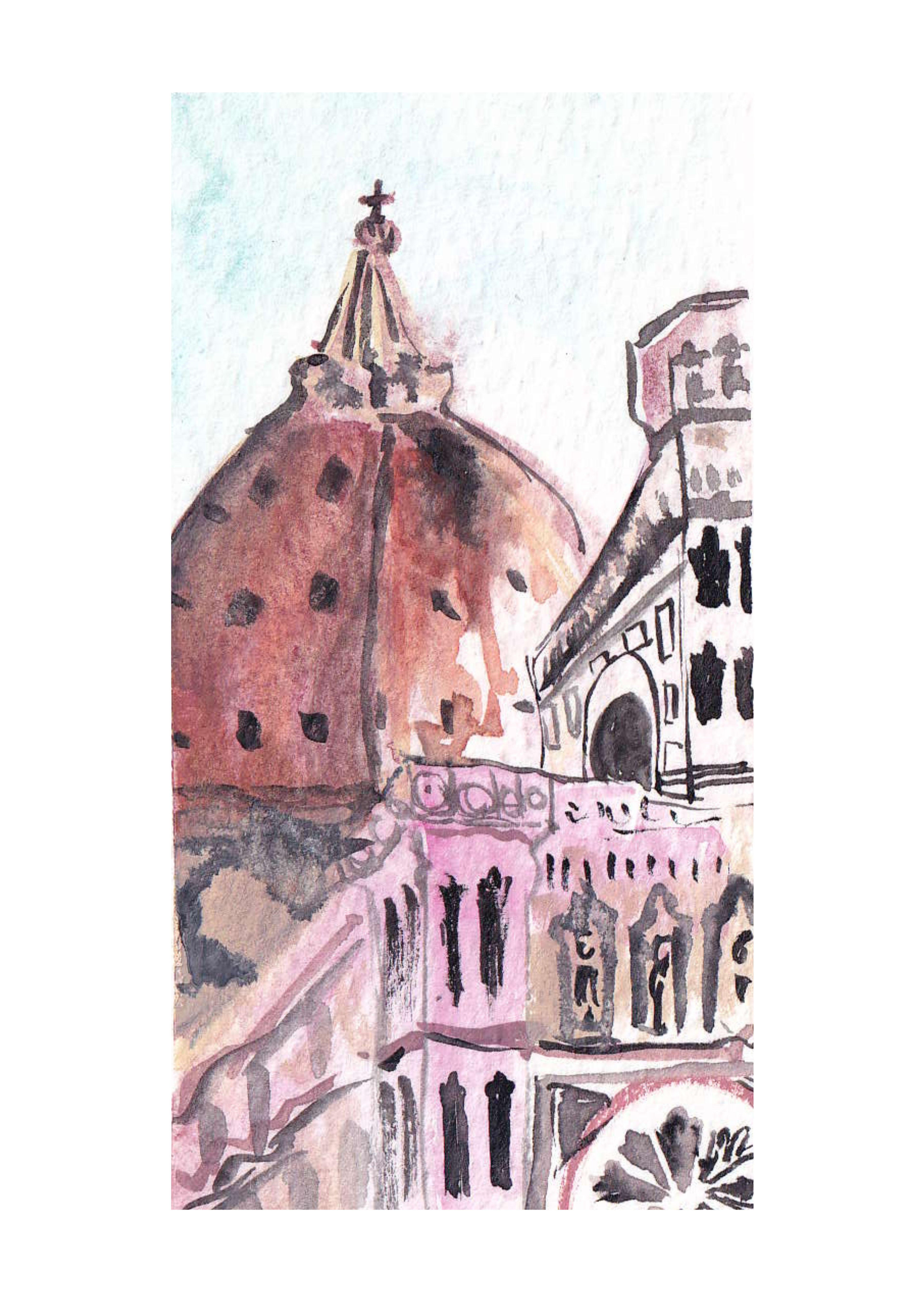 Piazza del Duomo | Florence, Italy | Watercolour Print