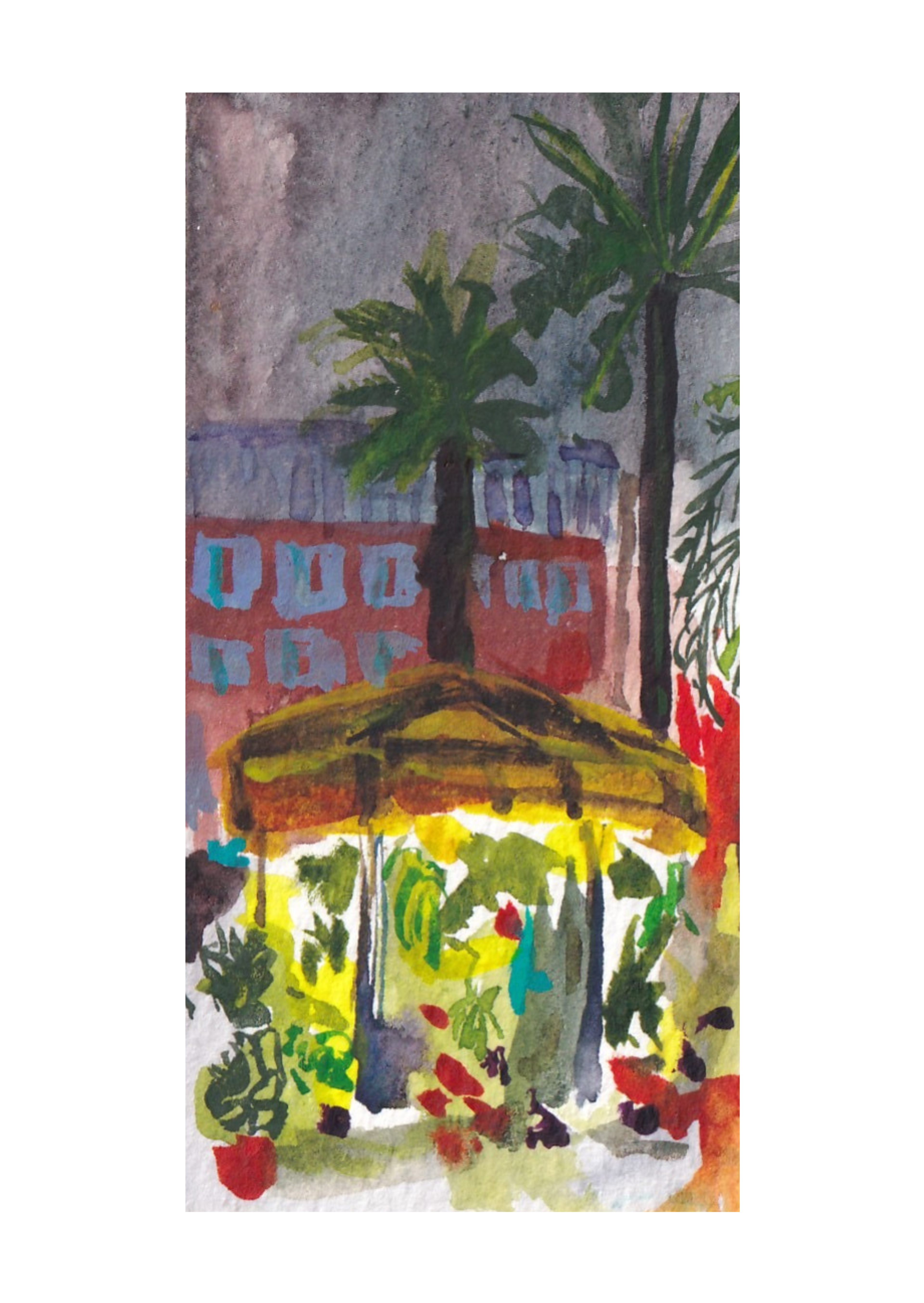 The Flower Stand, Piazza di Spagna | Rome, Italy | Watercolour Print