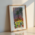 The Flower Stand, Piazza di Spagna | Rome, Italy | Watercolour Print