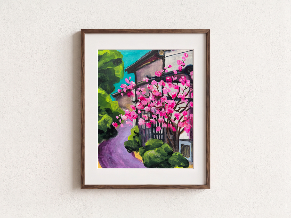 Arashiyama Teeny Streets | Kyoto, Japan | Watercolour & Gouache Print