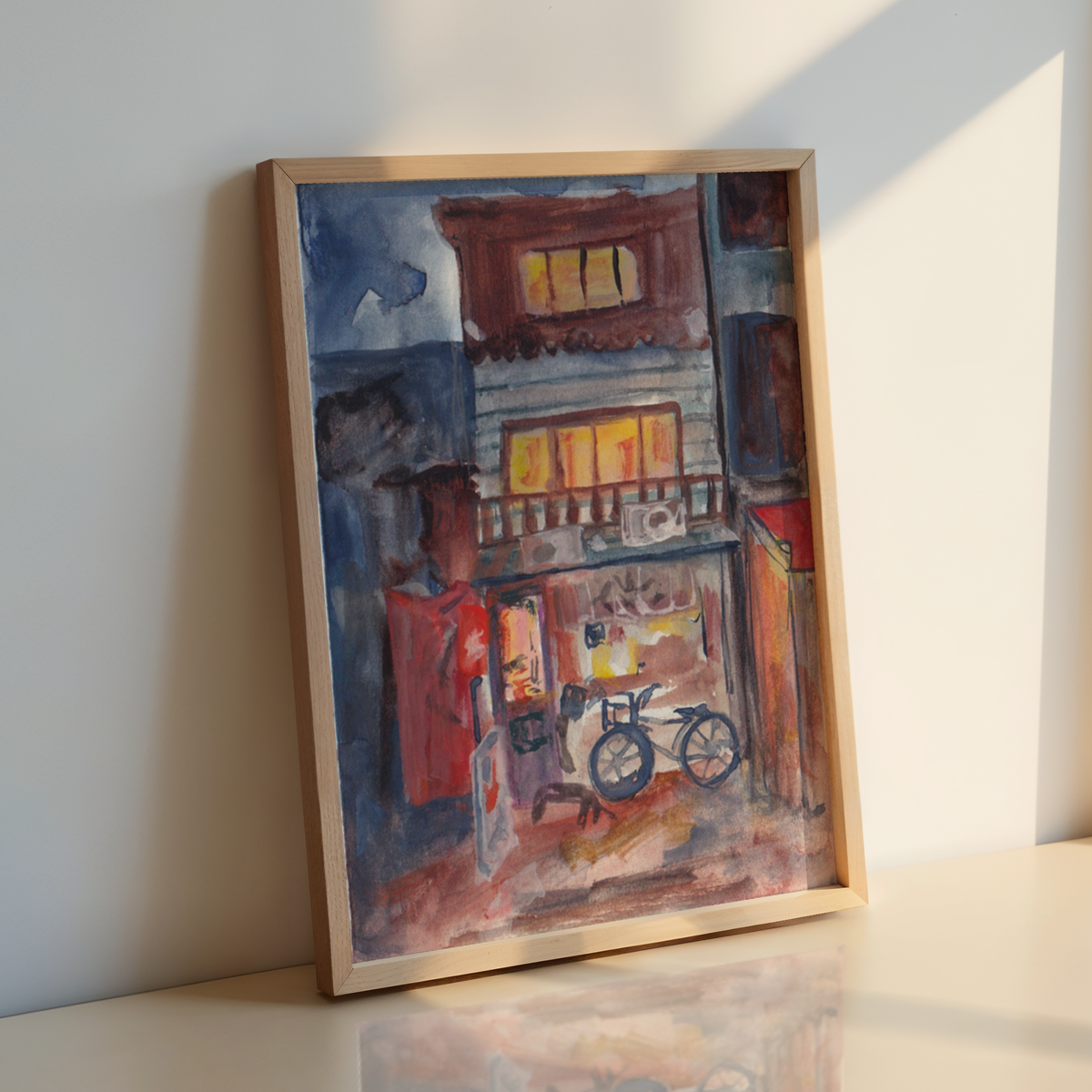 The Okonomiyaki Shop | Hiroshima, Japan | Watercolour Print